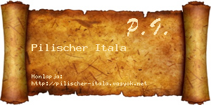 Pilischer Itala névjegykártya